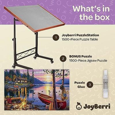  JoyBerri Jigsaw Puzzle Board - with Free Puzzle / 1000 Piece  Jigsaw Puzzle Table for Adults/Portable Wooden Puzzle Table Organizer and  Puzzle Board with Drawers/Puzzle Tray Gift for Puzzle Storage 