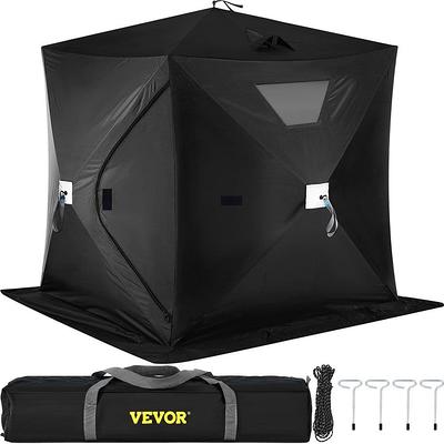 EROMMY 10 ft. x 13 ft. 8-Person Inflatable Camping Tent with Pump, 129 sft  Cabin Tent, Cotton Canvas Tent in 4 Seasons BAAI012BG - The Home Depot
