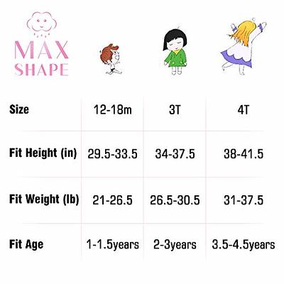  Max Shape Potty Training Pants Girls 2T,3T,4T,Toddler Training  Underwear for Baby Girls 4 Pack Orange 2T: Clothing, Shoes & Jewelry