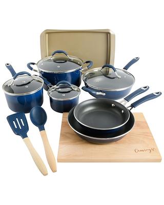 Gotham Steel Aqua Blue 10 Piece Nonstick Cookware Set : Target