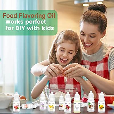 Food Flavoring Oil, 16 Pack Lip Gloss Flavoring Oil, Vanilla Pineapple  banana Candy Flavoring for Cooking