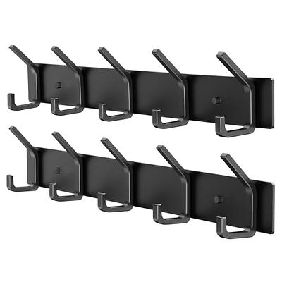 SAYONEYES Matte Black Coat Rack Wall Mount with 10 Double Hooks for Hanging  – 30 Inch Heavy Duty SUS304 Stainless Steel Rustic Coat Hooks – Hat,  Clothes, Purse, Towel Wall Hooks – 1 Pack - Yahoo Shopping