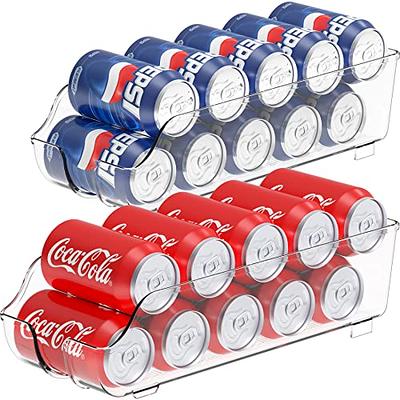 SimpleHouseware Soda Can Organizer for Pantry/Refrigerator, Clear