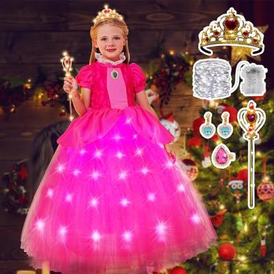 Princess Peach Cosplay Crown accessori per fascia Outfit Halloween Carnival  Party travestimento RolePlay Suit Prop donna donna adulto - AliExpress