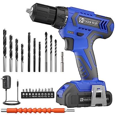 PULITUO Tool Kit with Power Drill, 20V cordless Electric Drill Set with 2  Pack Lithium Battery and Charger, Torque 30N.m, 21+1 Torque Setting, 2  Speed Setting - Yahoo Shopping