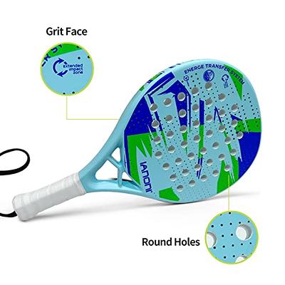 IANONI Beach Tennis Paddle Beach Tennis Racket Set Carbon Fiber with E