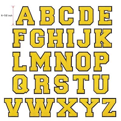Iron on Letters for Clothing, 2 Red Lower case Letter Patches, Embroidered  Sew Iron on Letters for T Shirts Letterman Jacket Varsity Hats Backpacks