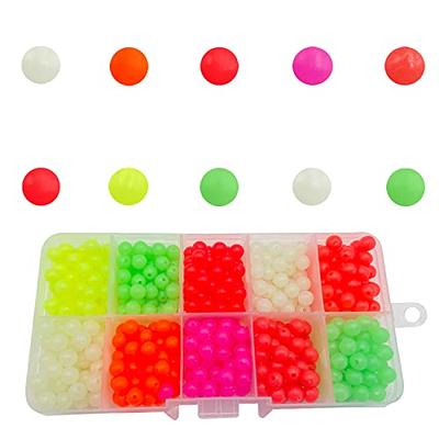 100pcs/Bag Luminous Fishing Beads Stopper Glow Tool Hard Rubber
