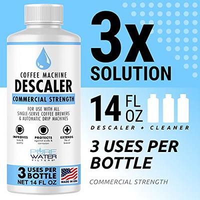 2-Pack Ice Machine Cleaner/Descaler - 8 Total Uses (4 Uses Per Bottle) -  Made in USA 