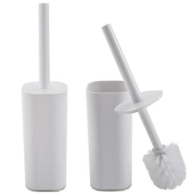 Bath Bliss White Plastic Toilet Brush Holder in the Toilet Brush