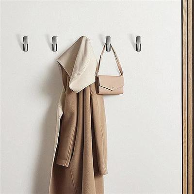  4 x Polished Brass Double Coat Hooks, Door & Wall Robe Dress  Garment Hangers : Home & Kitchen