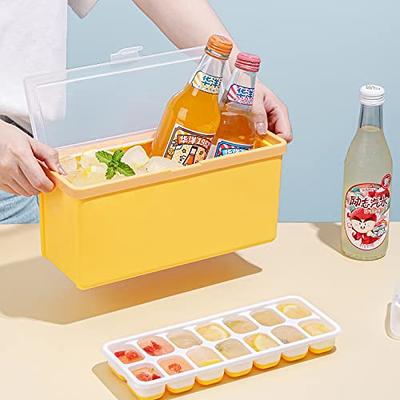 Ice Cube Bin Scoop Trays - Use It as a Portable Box in the Freezer,  Shelves, Pantry