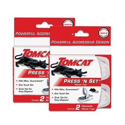 TOMCAT Press 'N Set Mouse Trap, Plastic, Spring-Loaded Mouse