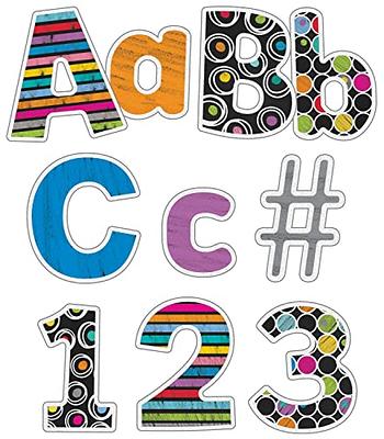 216 Pcs Boho Bulletin Board Letters Poster Board Letter Classroom  Chalkboard Decor 4 Inch Welcome Letters Combo Alphabet Numbers Punctuation  Symbol Cutouts with Adhesives Letters for Bulletin Board - Yahoo Shopping