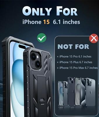 JETech Matte Case for iPhone 15 Pro Max 6.7-Inch, Shockproof Military Grade  Drop Protection, Frosted Translucent Back Phone Cover, Anti-Fingerprint