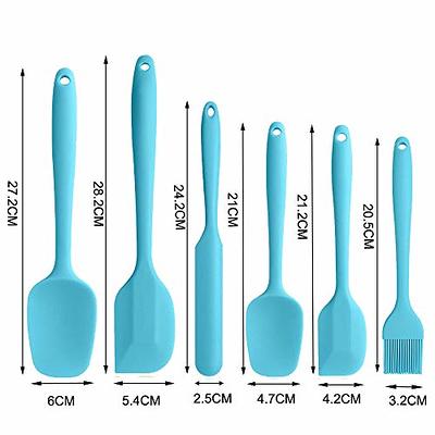 Set Of 6 Silicone Spatulas, , Heat Resistant And Non-stick Rubber Spatulas,  Seamless One-piece Design With Stainless Steel Core, Kitchen Utensils For  Cooking, Baking And Mixing