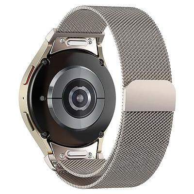 ALMNVO No Gaps Magnetic Bands for Samsung Galaxy Watch 5 Band 44mm 40mm/5  Pro 45mm/Galaxy Watch 4 44mm 40mm Curved End Metal Belt Bracelet Galaxy