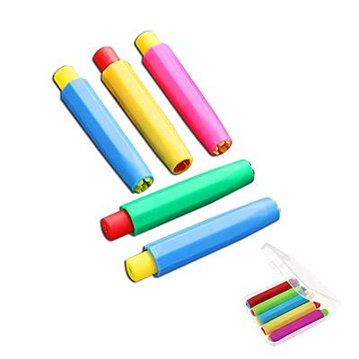 10pcs Sidewalk Chalk Holder Colourful Covers Adjustable Plastic for  Chalkboard