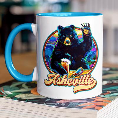 Mama Bear Personalized Black Coffee Mug