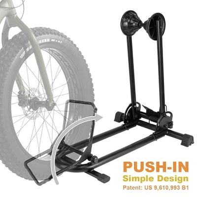 CyclingDeal Upright Bicycle Stand Parking Rack for Fat Bikes MTB Road Bikes