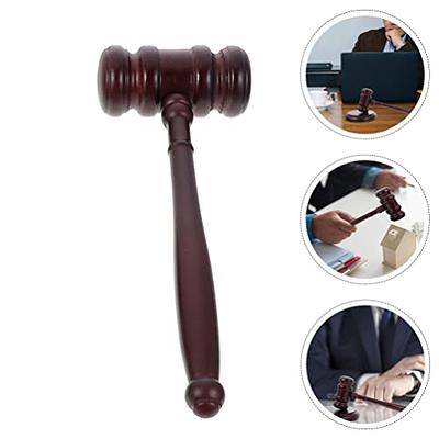 2pcs Vintage Judge Wooden Gavel Judgment Hammer Justice Gavel