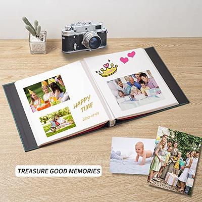 Spbapr Large Photo Album Self Adhesive 60 Pages Linen cover DIY