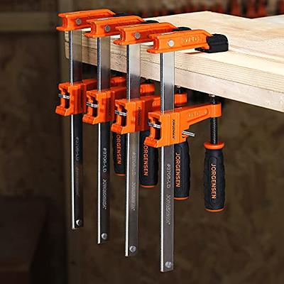 BENTISM Bar Clamps for Woodworking, 2 PCS 50 Parallel Clamp Set, F Clamp  with 1100 lbs Load Limit, Even Pressure, High-strength Plastic and Carbon  Steel, Wood clamps for Woodworking Metal Working 