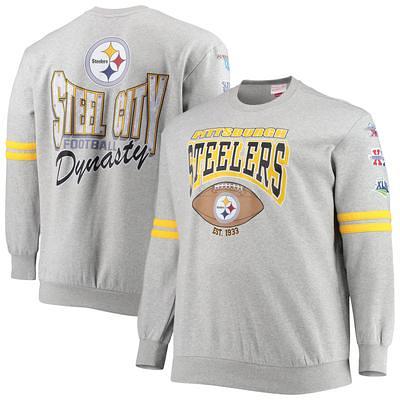 Pittsburgh Steelers Mitchell & Ness Postgame Short Sleeve Hoodie