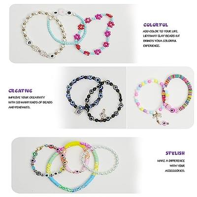  200pcs Evil Eye Beads for Bracelets Necklace Jewelry