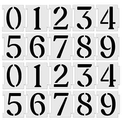 YEAJON 1 8 Inch Letter Stencils Symbol Numbers craft Stencils, 42