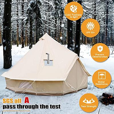 Desert Windproof Waterproof Inflatable Camping Bell Tent Outdoor Glamping  House Inflatable Camping Tent