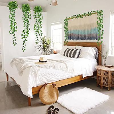 Fake Ivy Leaves Fake Vines Artificial Ivy Garland Greenery Hanging Plants  for Bedroom Decor Aesthetic, Party Wedding Wall Indoor Outdoor Christmas