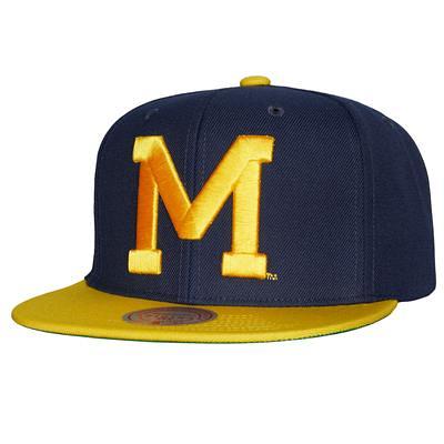 Mitchell & Ness Blue, Gold Marquette Golden Eagles 2-tone 2.0 Snapback Hat  for Men