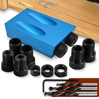 Pocket Hole Jig Kit Dowel Drill Joinery Screw Kit All-In-One