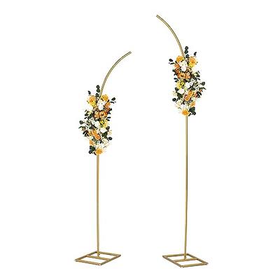 Wocadle Metal Arch Backdrop Stand Set of 2 Gold Curved Top Wedding Arch  Frames,6Ft & 8Ft Balloon Arched Backdrop Stand for Ceremony Birthday  Anniversary Bridal Baby Shower Floral Stand Decoration - Yahoo