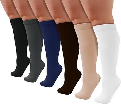 Celeste Stein 3 Pairs Wide Calf Wide Foot Queen Size Trouser Socks