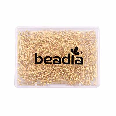 BEADIA Ball Head pins Gold for DIY Jewelry Making 20mm 600pcs - Yahoo  Shopping