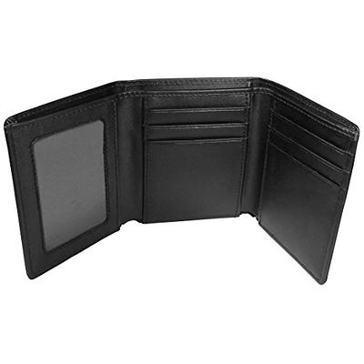 Rico Dallas Cowboys Men's Black Leather Tri-fold Wallet