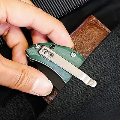 OERLA Whale EDC Folding Pocket Knife 4 D2 Steel Blade with G10