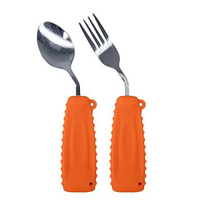 Adaptive Eating Utensils 4pc Easy Grip Silverware Stainless Steel Knif –  Celley