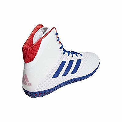 adidas Men's Mat Wizard 4 Wrestling Shoe, White/Royal/Red, 6.5 - Yahoo  Shopping