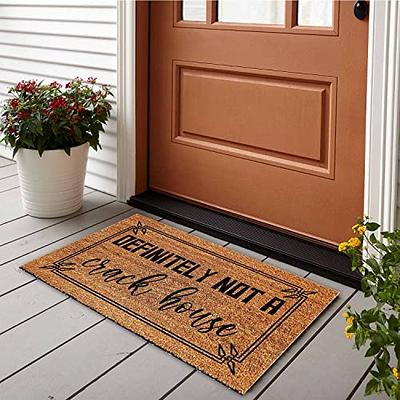 Christmas Doormat for Winter Merry Christmas Door Mat Indoor Outdoor Entrance Doormat Non Slip Rubber Backing Door Mat Funny Christmas Decorative