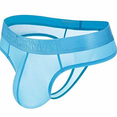 JOCKMAIL Jockstrap Men Underwear String Thong Men Underwear Gay Panties Men  Briefs Thong (M, Blue) : : Clothing, Shoes & Accessories