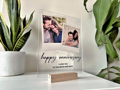 Custom Music Plaque, Personalised Spotify Song Plaque With Your Photo,  Romantic Gift for Couple, Anniversary, Wedding, Friend, Keepsake 