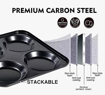 Yorkshire Baking Pudding Tray 4 Cup Carbon Non-Stick Bakeware Oven