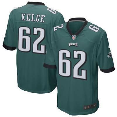 Jason Kelce Signed Nike Midnight Green Philadelphia Eagles Super Bowl LVII Patch Game Jersey