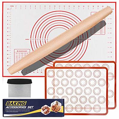 CHEER COLLECTION 16 in. x 20 in. Silicone Baking Mat - Non-Slip Kitchen Mat  for Rolling Dough and Baking Cookies CC-BKMAT-SM - The Home Depot