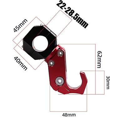 22mm Handlebar Motorcycle Hook CNC Aluminum Alloy Helmet Hanger