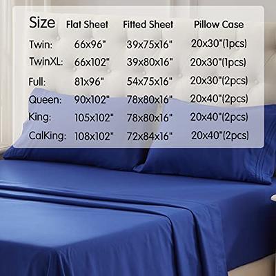 Queen Size 4 Piece Sheet Set - Comfy Breathable & Cooling Sheets - Hotel  Luxury Bed Sheets for