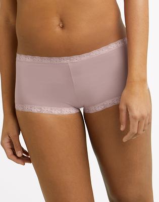 Maidenform Women's Boy Shorts Fit, Cheeky Lace Boyshort Underwear